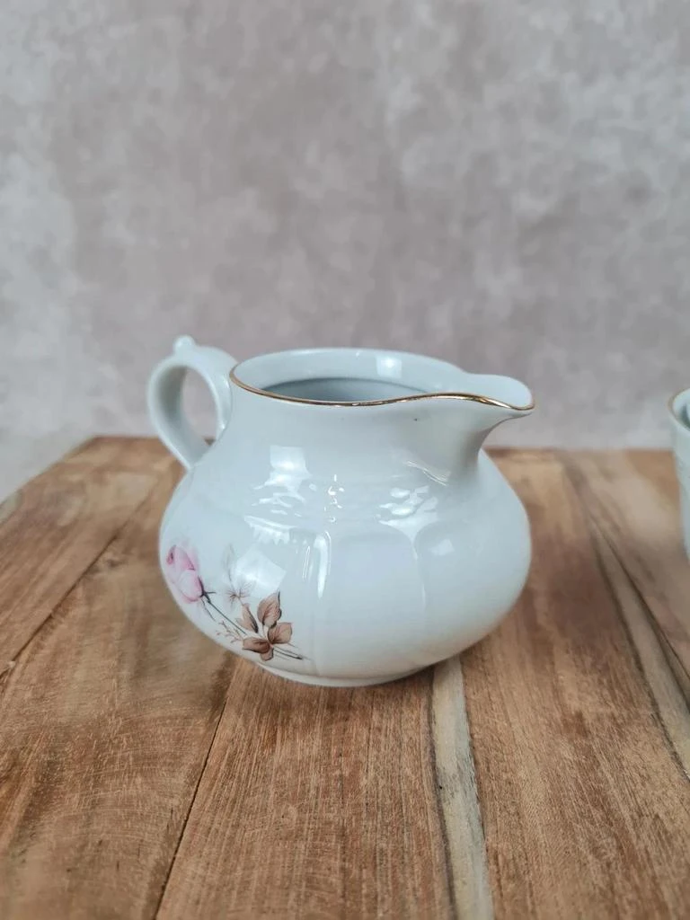 Duo sucrier & pot à lait en porcelaine Tognana 🇮🇹 – photo 2